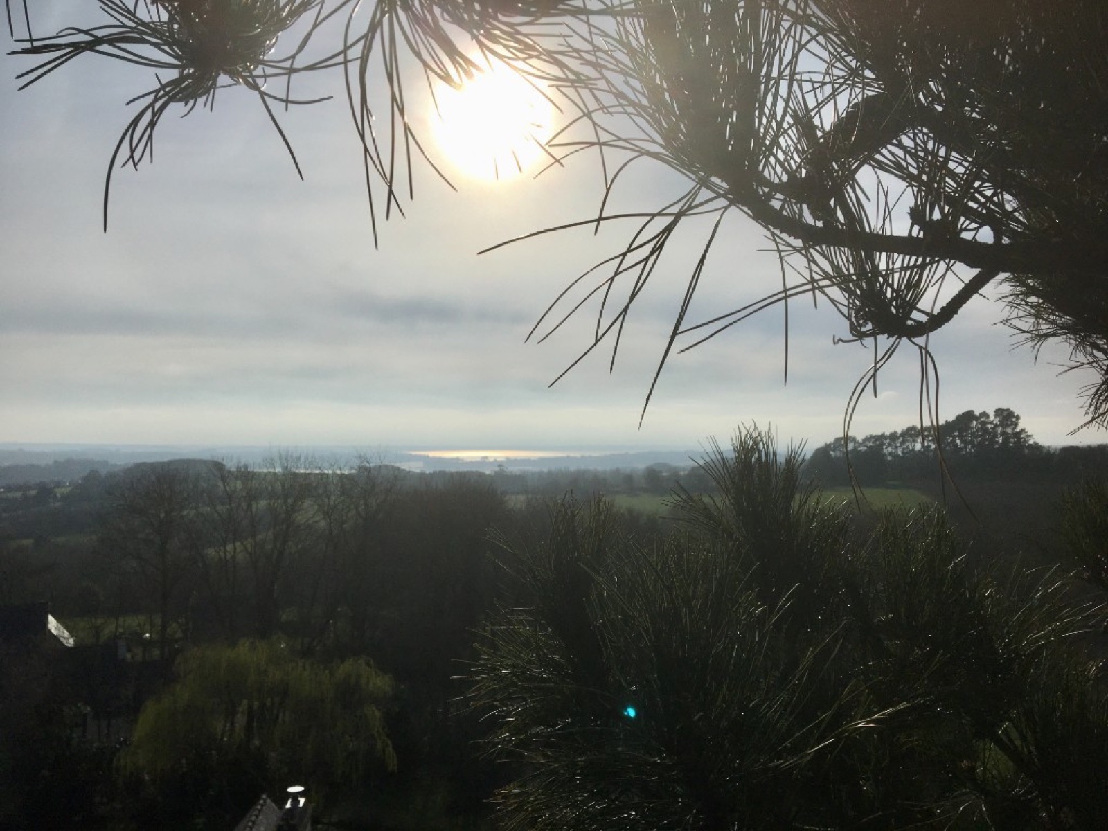 Vue paysagère sur le littoral breton